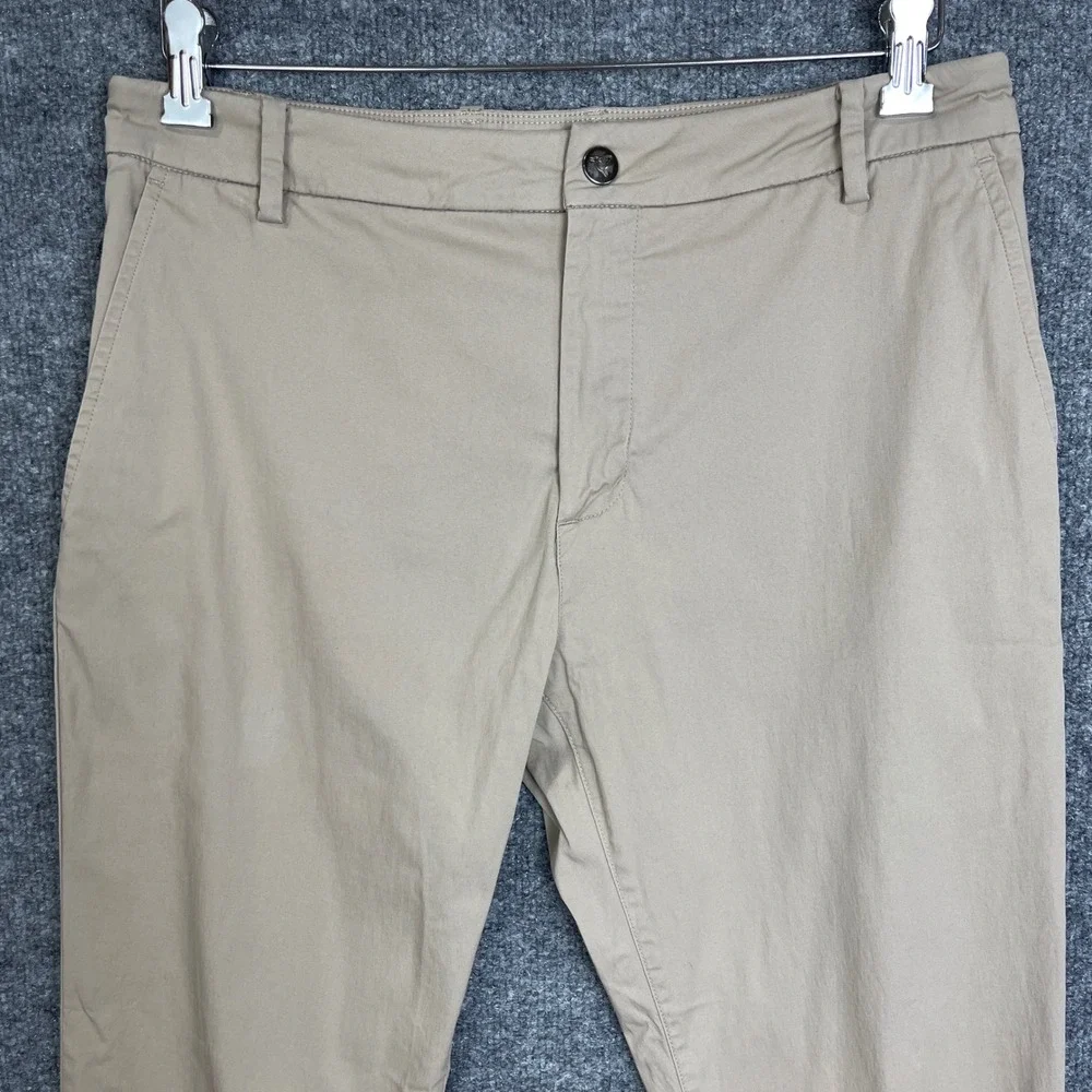 Birddogs Pant Mens 32 x 32 Beige Performance Chino Stretch Trousers